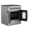 Forno Galiano 30In. Freestanding French Door Dual Fuel Range FFSGS6356-30 - alternate 6